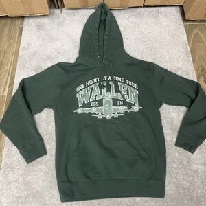 Morgan Wallen Hoodie Mens Small Green One Night At A Time Tour World Tour TN